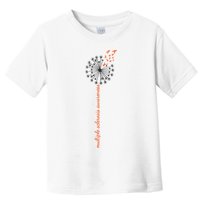 Multiple Sclerosis Dandelion MS Awareness Toddler T-Shirt