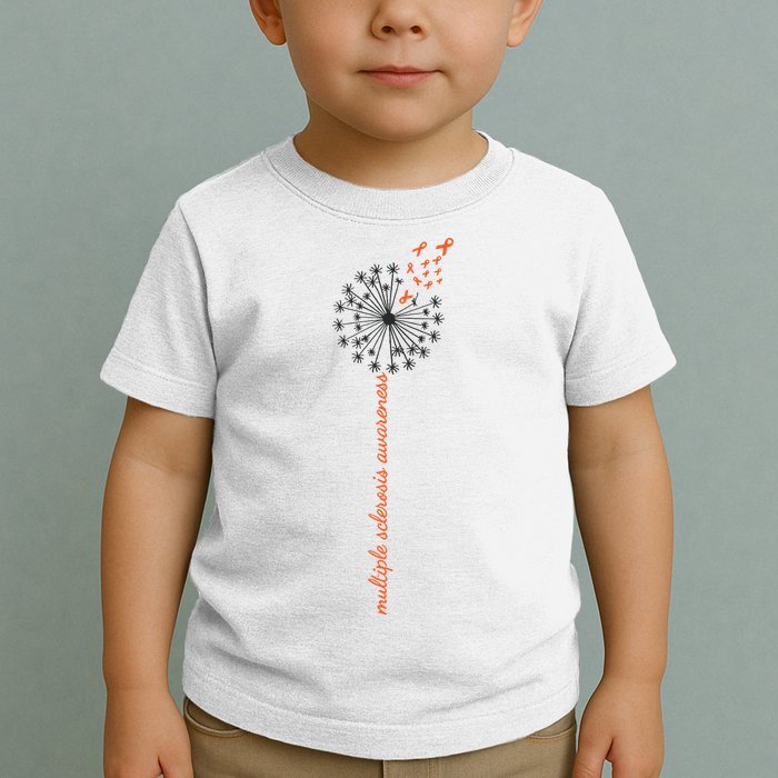 Multiple Sclerosis Dandelion MS Awareness Toddler T-Shirt