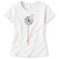 Multiple Sclerosis Dandelion MS Awareness Womens T-Shirt
