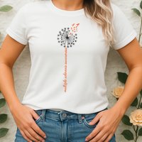 Multiple Sclerosis Dandelion MS Awareness Womens T-Shirt