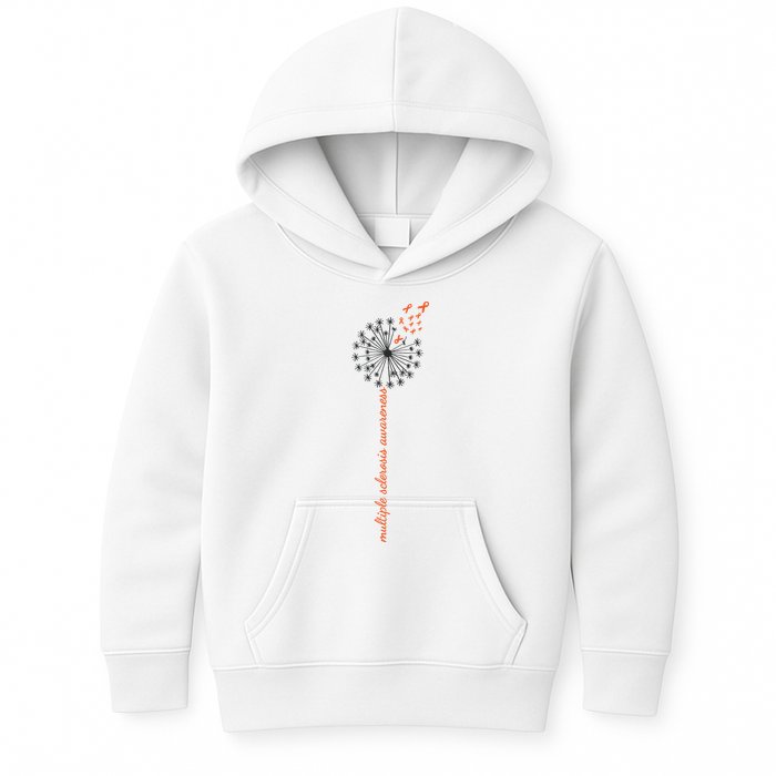 Multiple Sclerosis Dandelion MS Awareness Kids Hoodie