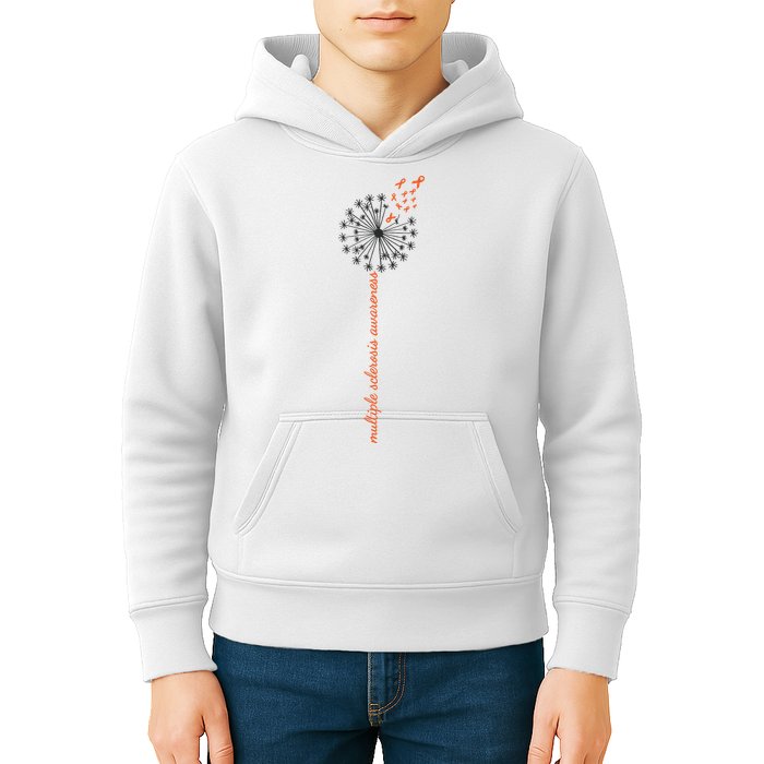 Multiple Sclerosis Dandelion MS Awareness Kids Hoodie