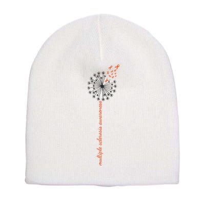 Multiple Sclerosis Dandelion MS Awareness Short Acrylic Beanie