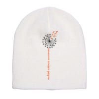 Multiple Sclerosis Dandelion MS Awareness Short Acrylic Beanie