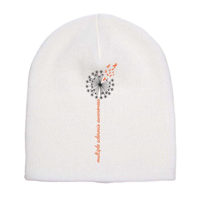 Multiple Sclerosis Dandelion MS Awareness Short Acrylic Beanie