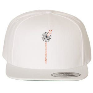 Multiple Sclerosis Dandelion MS Awareness Wool Snapback Cap