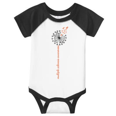 Multiple Sclerosis Dandelion MS Awareness Infant Baby Jersey Bodysuit