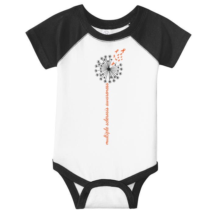 Multiple Sclerosis Dandelion MS Awareness Infant Baby Jersey Bodysuit