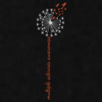 Multiple Sclerosis Dandelion MS Awareness Ladies PosiCharge Tri-Blend Wicking Tank