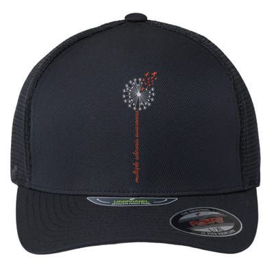 Multiple Sclerosis Dandelion MS Awareness Flexfit Unipanel Trucker Cap