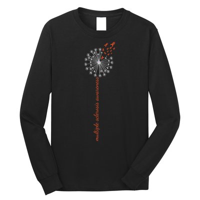 Multiple Sclerosis Dandelion MS Awareness Long Sleeve Shirt