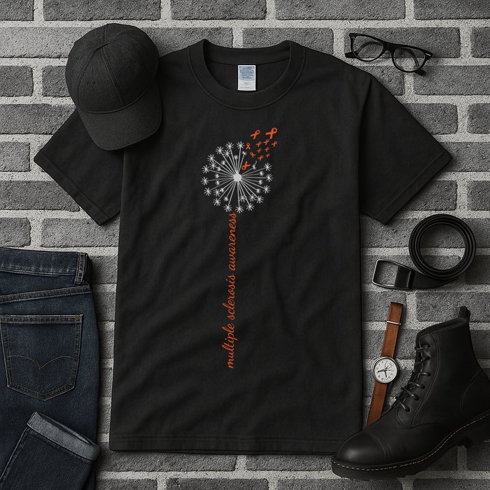Multiple Sclerosis Dandelion MS Awareness Tall T-Shirt