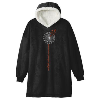 Multiple Sclerosis Dandelion MS Awareness Hooded Wearable Blanket