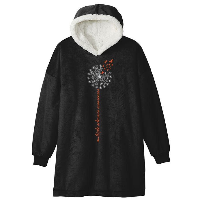 Multiple Sclerosis Dandelion MS Awareness Hooded Wearable Blanket