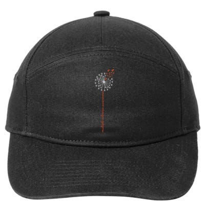 Multiple Sclerosis Dandelion MS Awareness 7-Panel Snapback Hat
