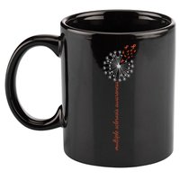 Multiple Sclerosis Dandelion MS Awareness 11oz C Handle Ceramic Mug