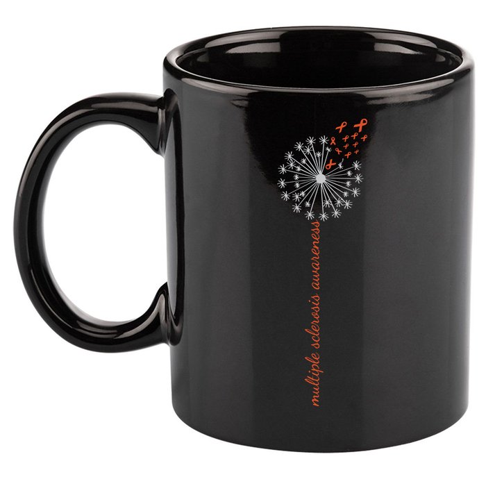 Multiple Sclerosis Dandelion MS Awareness 11oz C Handle Ceramic Mug