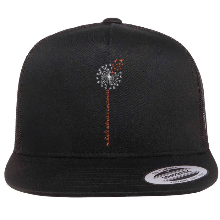 Multiple Sclerosis Dandelion MS Awareness Flatbill Hat