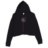 Multiple Sclerosis Dandelion MS Awareness Crop Fleece Hoodie