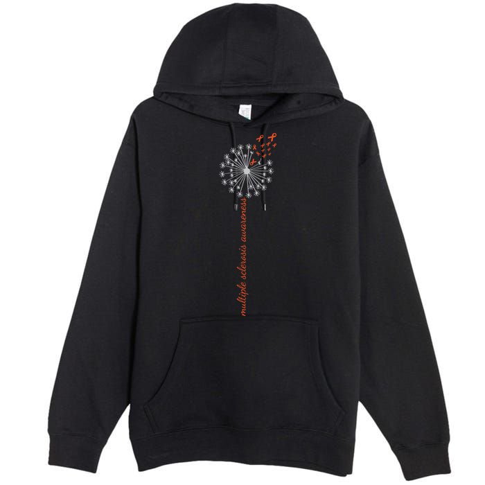 Multiple Sclerosis Dandelion MS Awareness Premium Pullover Hoodie