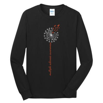 Multiple Sclerosis Dandelion MS Awareness Tall Long Sleeve T-Shirt