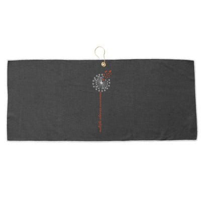 Multiple Sclerosis Dandelion MS Awareness Large Microfiber Waffle Golf Towel