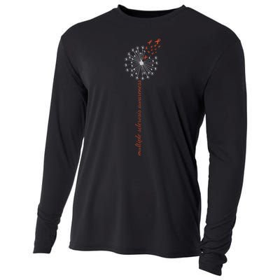 Multiple Sclerosis Dandelion MS Awareness Cooling Performance Long Sleeve Crew