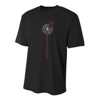 Multiple Sclerosis Dandelion MS Awareness Youth Performance Sprint T-Shirt