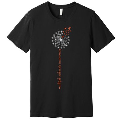 Multiple Sclerosis Dandelion MS Awareness Premium T-Shirt