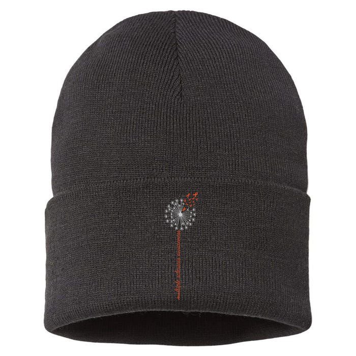 Multiple Sclerosis Dandelion MS Awareness Sustainable Knit Beanie