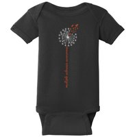 Multiple Sclerosis Dandelion MS Awareness Baby Bodysuit