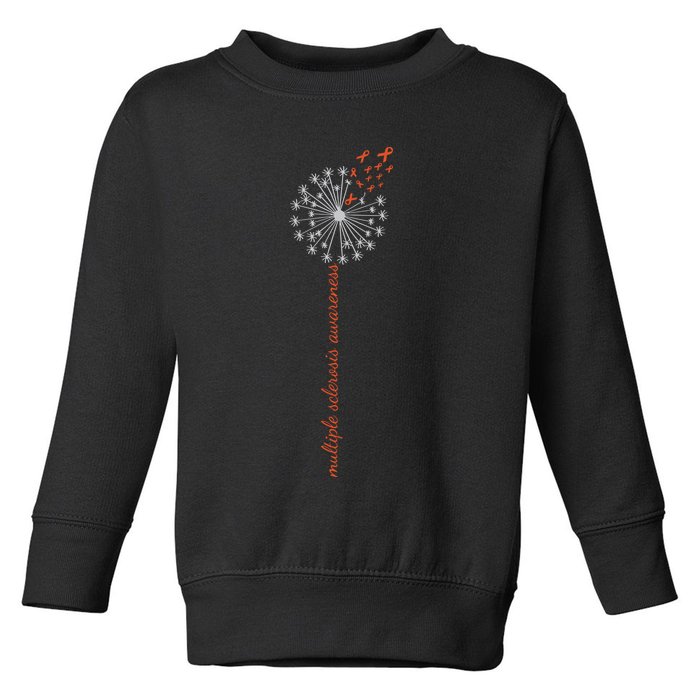 Multiple Sclerosis Dandelion MS Awareness Toddler Sweatshirt