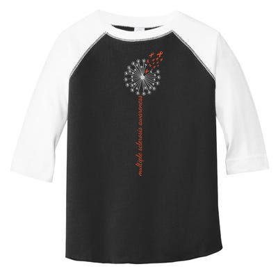 Multiple Sclerosis Dandelion MS Awareness Toddler Fine Jersey T-Shirt
