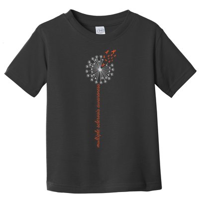 Multiple Sclerosis Dandelion MS Awareness Toddler T-Shirt