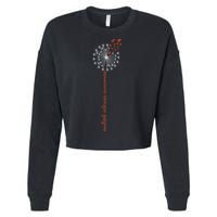 Multiple Sclerosis Dandelion MS Awareness Cropped Pullover Crew