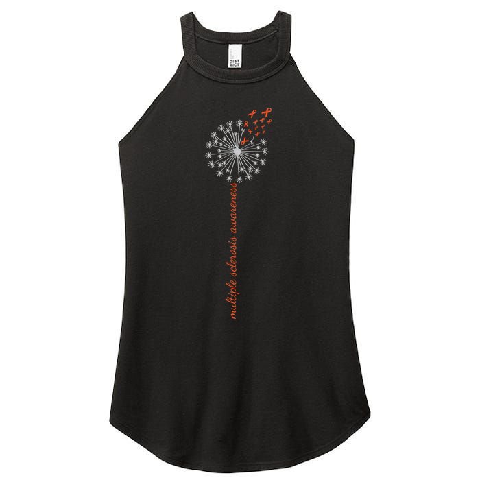 Multiple Sclerosis Dandelion MS Awareness Women's Perfect Tri Rocker Tank