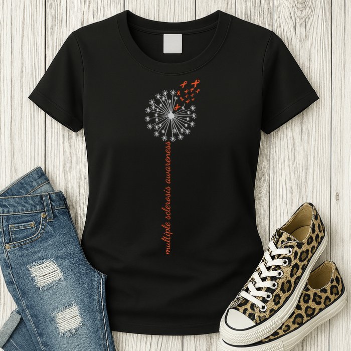 Multiple Sclerosis Dandelion MS Awareness Womens T-Shirt