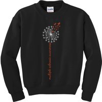 Multiple Sclerosis Dandelion MS Awareness Kids Sweatshirt