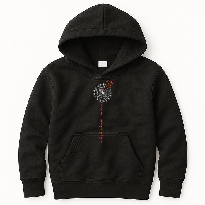 Multiple Sclerosis Dandelion MS Awareness Kids Hoodie