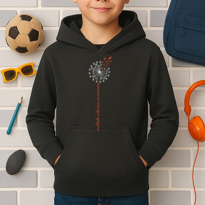 Multiple Sclerosis Dandelion MS Awareness Kids Hoodie