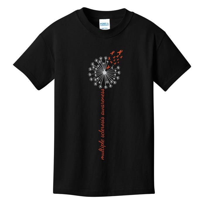 Multiple Sclerosis Dandelion MS Awareness Kids T-Shirt