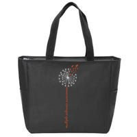 Multiple Sclerosis Dandelion MS Awareness Zip Tote Bag