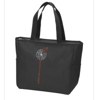 Multiple Sclerosis Dandelion MS Awareness Zip Tote Bag