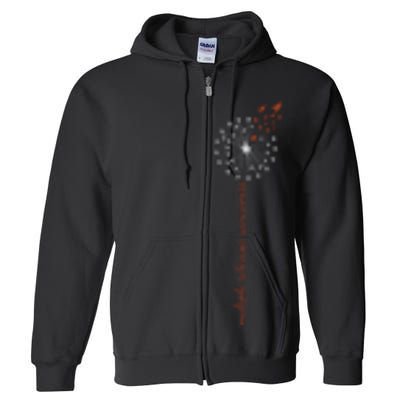 Multiple Sclerosis Dandelion MS Awareness Full Zip Hoodie