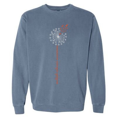 Multiple Sclerosis Dandelion MS Awareness Garment-Dyed Sweatshirt
