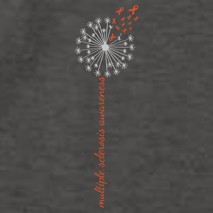 Multiple Sclerosis Dandelion MS Awareness Vector Backpack