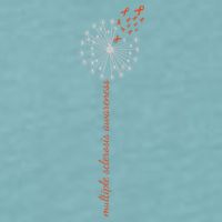 Multiple Sclerosis Dandelion MS Awareness Sueded Cloud Jersey T-Shirt