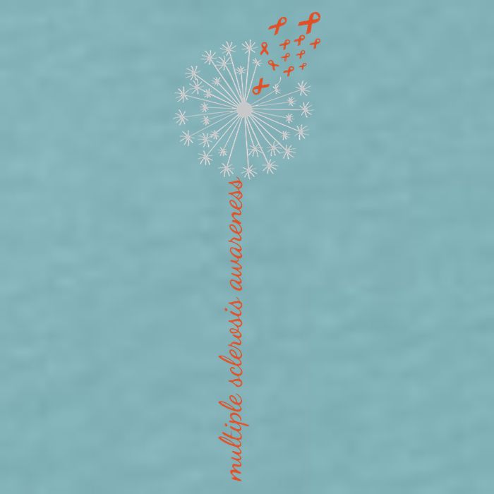 Multiple Sclerosis Dandelion MS Awareness Sueded Cloud Jersey T-Shirt
