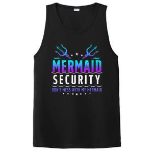 Mermaid Security Dont Mess With My Mermaid Merman Mer Dad PosiCharge Competitor Tank