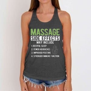 Massage Side Effects Therapy Massage Therapist Women's Knotted Racerback Tank